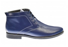 Ghete barbati office casual din piele naturala bleumarin LPHBONDBLM
